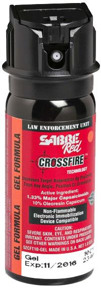 SABRE RED Crossfire Gel MK-3 1.5oz 10% OC Pepper Spray 25pk - View 2