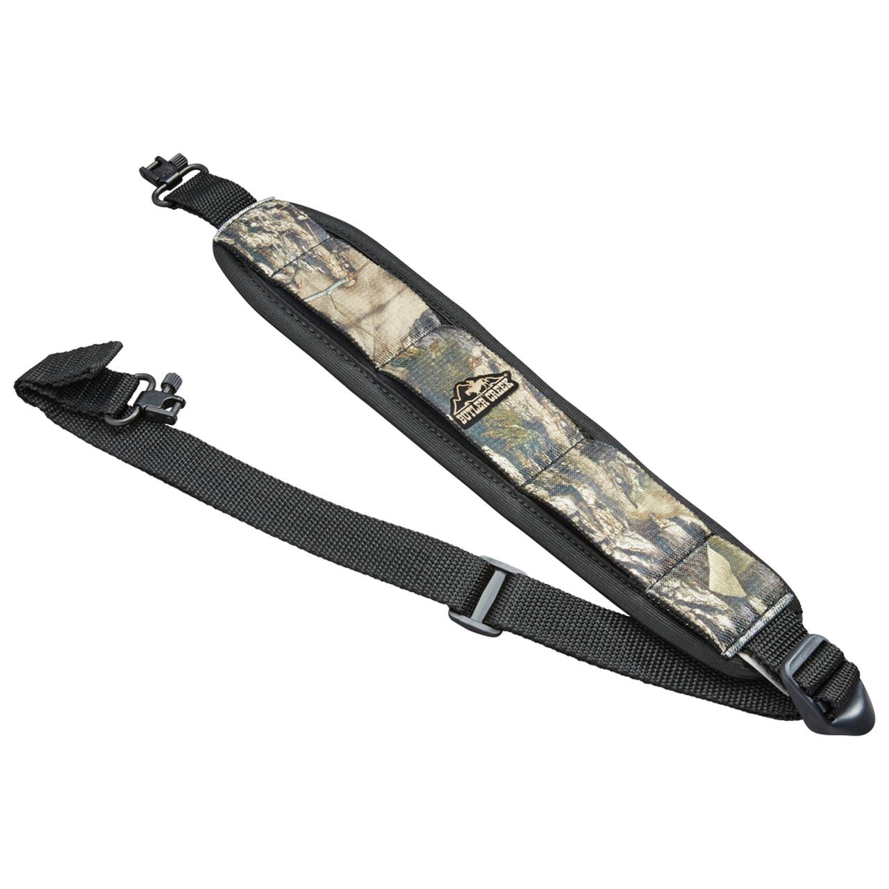 Butler Creek 181018 Comfort Stretch Sling - Mossy Oak Obsession Neoprene - Non-Slip Grippers - Adjustable Design - QD Swivels for Rifles - View 2