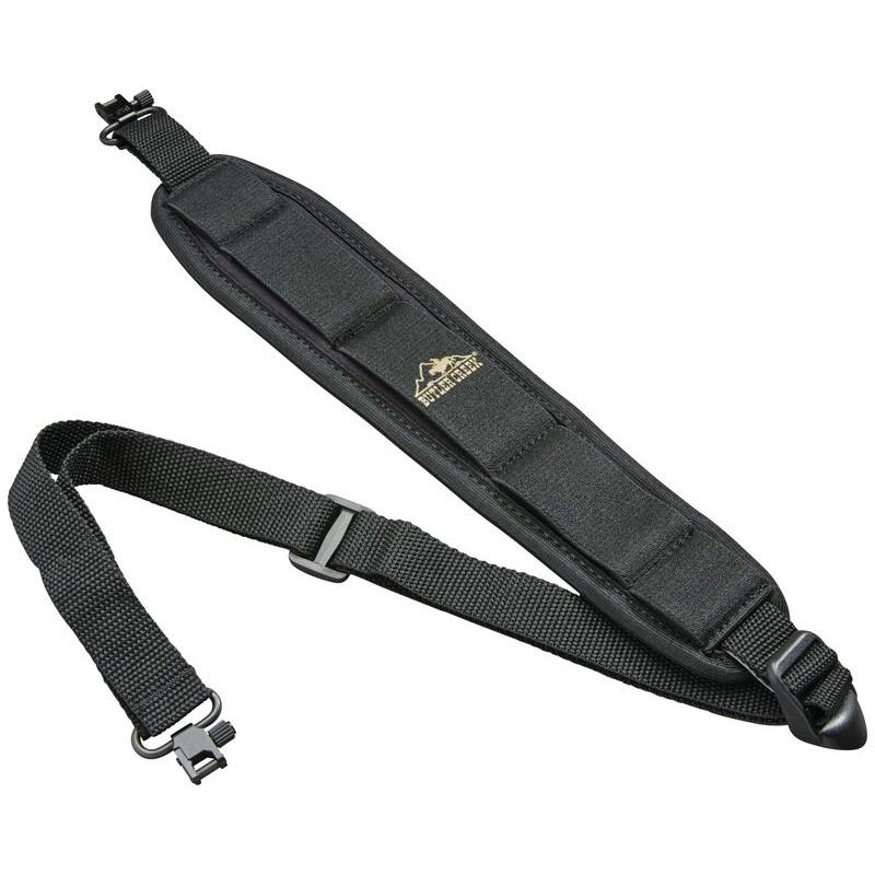 Butler Creek 81013 Comfort Stretch Sling Black Neoprene Non-Slip Grippers Adjustable Design QD Swivels for Rifles - View 2