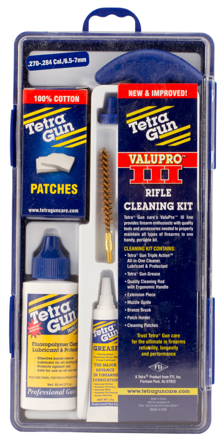 Tetra Gun 740I Valupro III - Versatile Handgun/Rifle Cleaning Kit, .270-.284 Cal./6.5-7mm, with Gun Grease - View 2