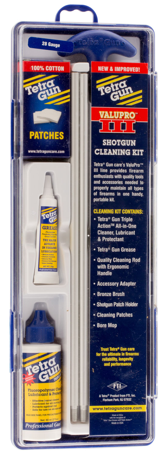 Tetra Gun Care Valupro III 28 Gauge Shotgun Cleaning Kit, Collapsible Rod, Rust Protection, Reusable Case - View 2