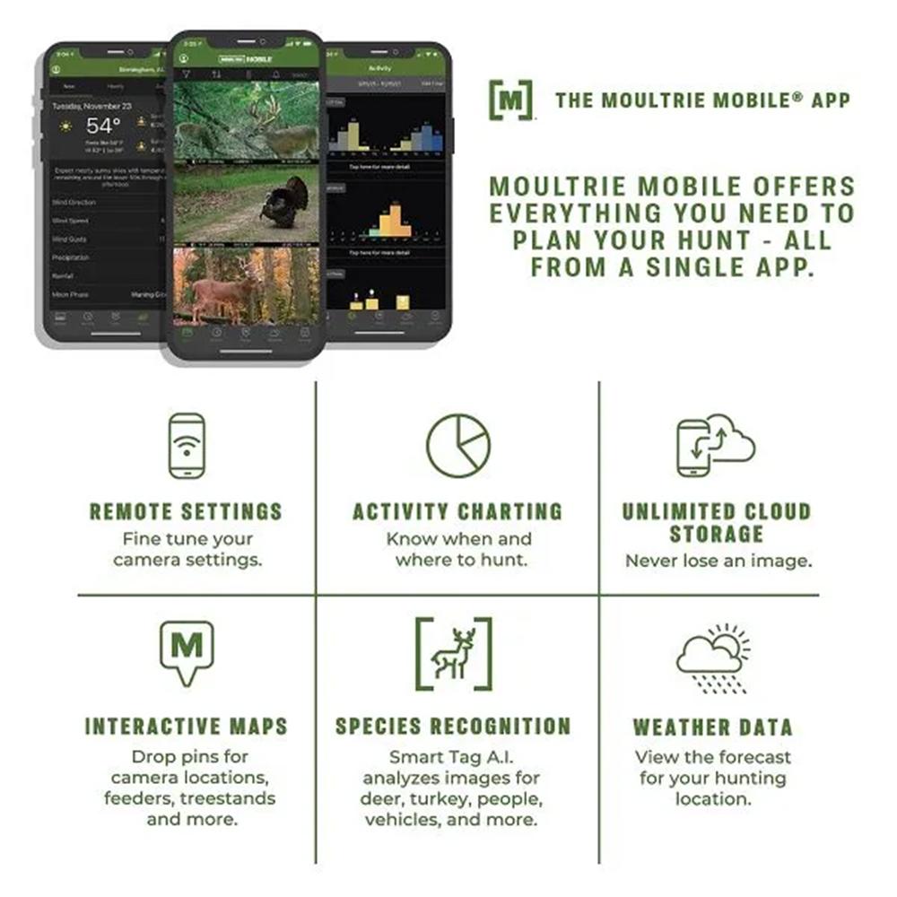 Moultrie MCG-14078 Edge Cellular Trail Camera 33MP, 720p Video, 80' Range - View 2