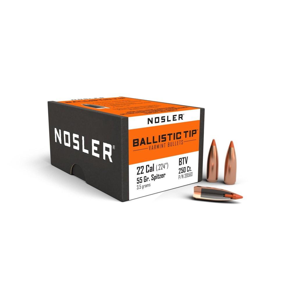 Nosler 39560 Ballistic Tip Varmint 22 Cal .224 55 gr Spitzer Point 250 Per Box - View 2