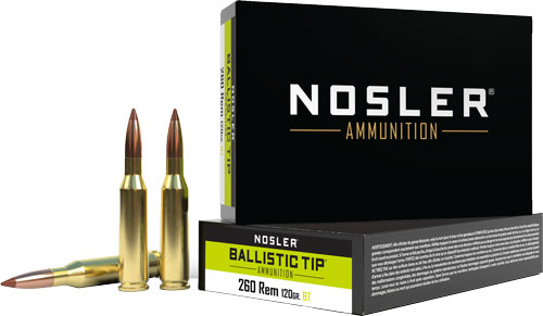 Nosler 40056 Ballistic Tip Hunting 260 Rem 120 gr Spitzer Bullet 20 Rounds - View 2