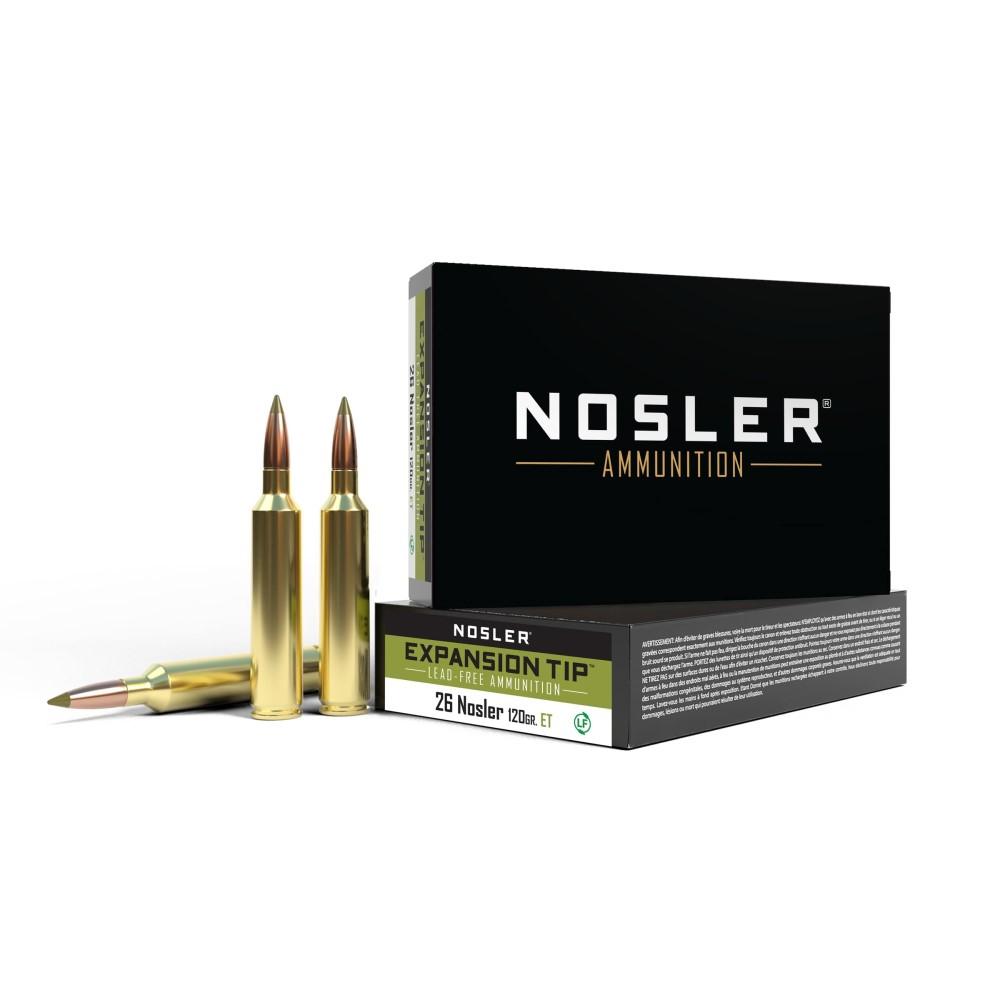 Nosler 40302 E-Tip 26 Nosler 120 Grain Lead-Free Ammo 20 Rounds - View 2