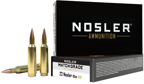 Nosler 51297 22 Creedmoor 85gr RDF HPBT Ammo, 20 Rounds, Match Grade - View 2