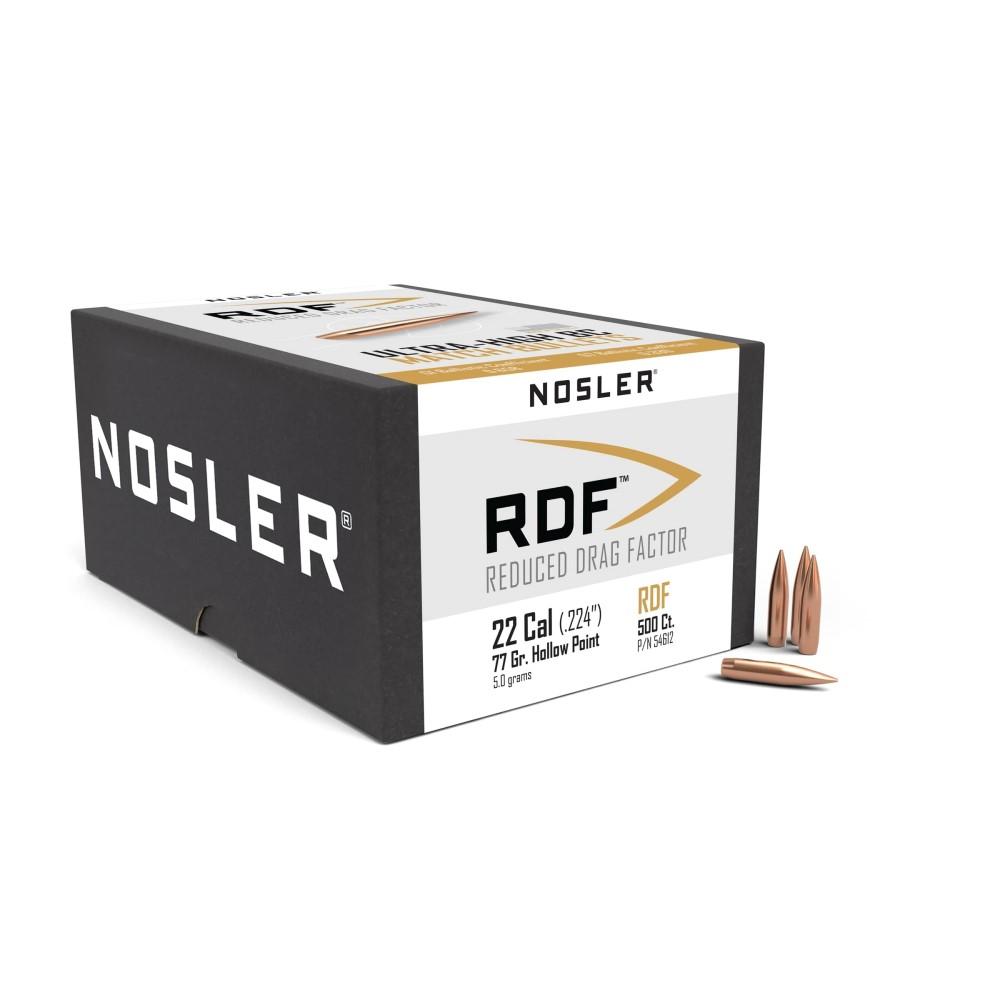 Nosler RDF .22 Caliber .224 85GR Hollow Point Boat Tail, High BCs, Wind Drift Resistant, 500 Box - View 2