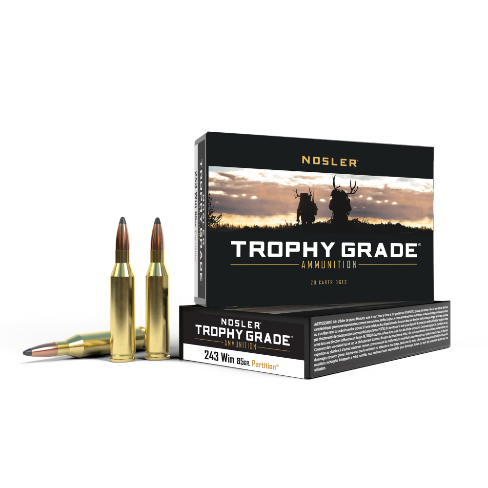Nosler 60002 .243 Winchester 85 Grain Spitzer Partition 20 Rounds - View 2