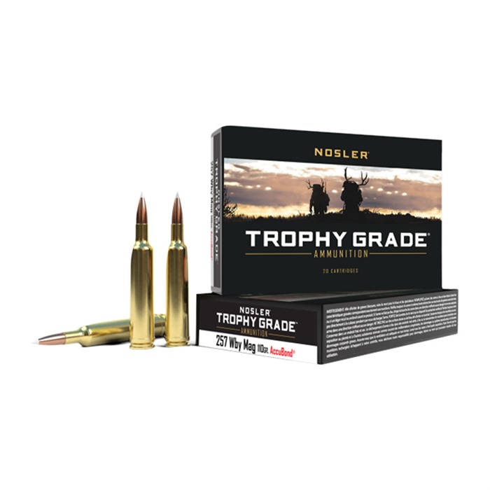 Nosler 60012 Trophy Grade 257WthbyMag 110gr AccuBond 20 Per Box/10 Case - View 2