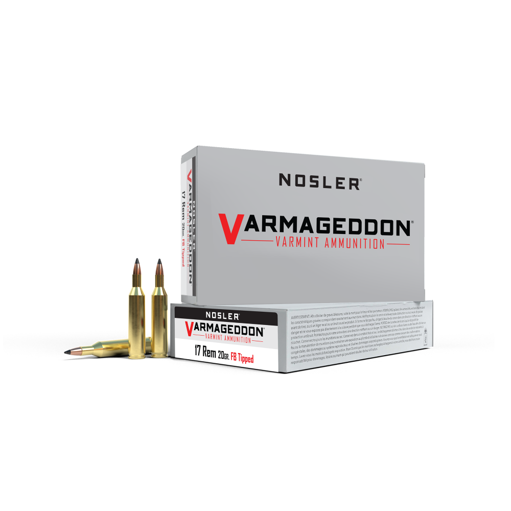 Nosler 65105 Varmageddon Varmint 17 Rem 20 gr Flat Base Tipped (FBT) 20 Per Box/ 20 Cs - View 2