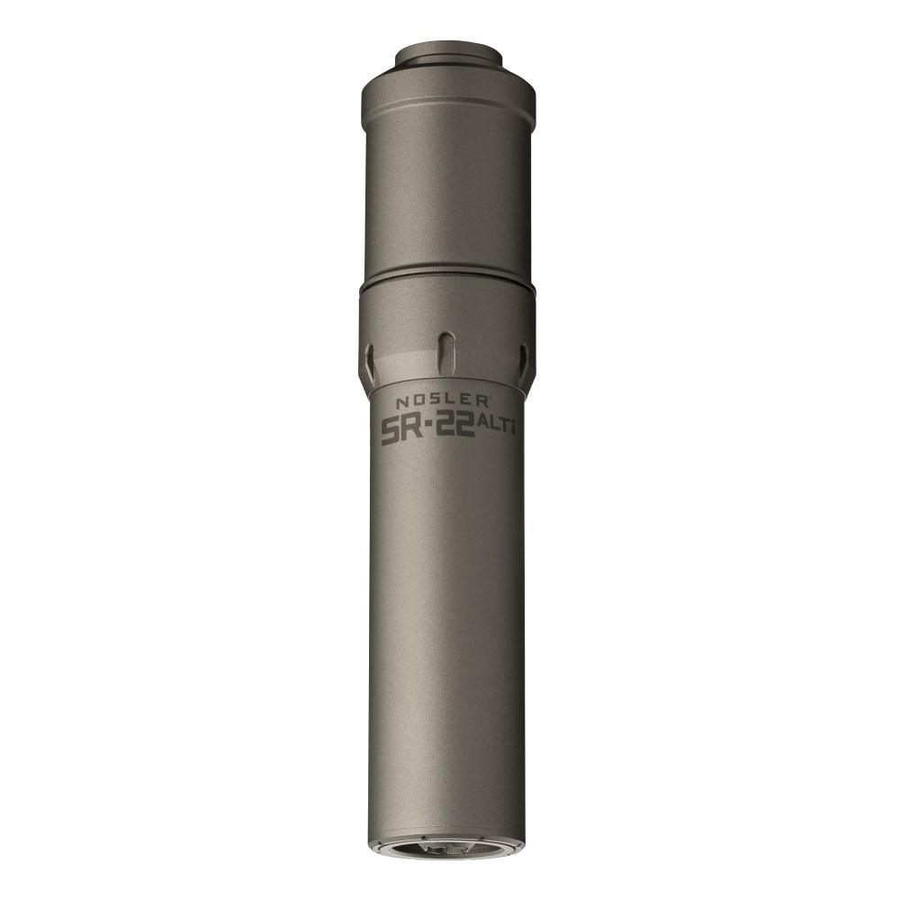 Nosler 90602 SR-22ALTI 22 Cal 1.74"D Gray Finish Aluminum Titanium 1/2"-28 tpi Thread Pattern - View 2