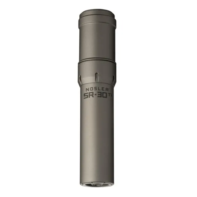 Nosler SR-30Ti Suppressor 30 Cal 7.96 in Titanium Gray 5/8x24 TPI - View 2
