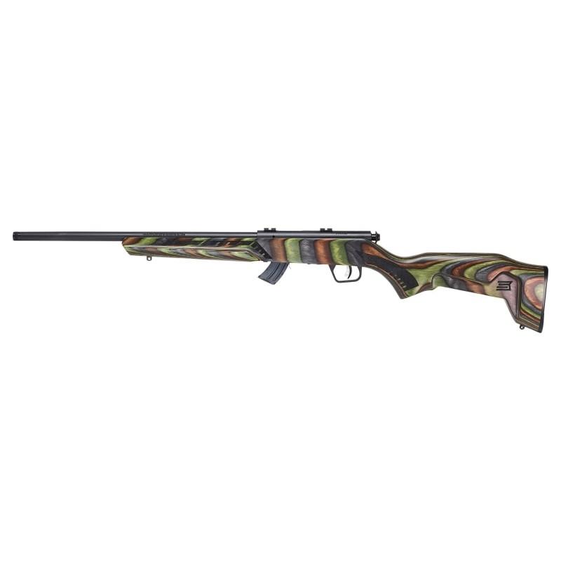 Savage Arms 26736 Mark II Minimalist 22 LR Caliber 10+1 Capacity 18" Barrel Matte Black Metal Finish Boyd's Green Laminate Stock Right Hand - View 2