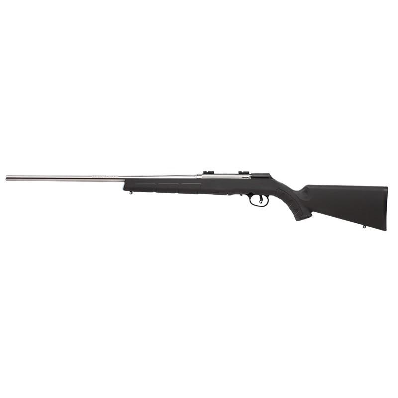 Savage Arms A22 FSS Semi-Auto 22 LR Caliber with 10+1 Capacity, 22" Barrel, Matte Stainless Metal Finish & Black Synthetic Stock - View 2