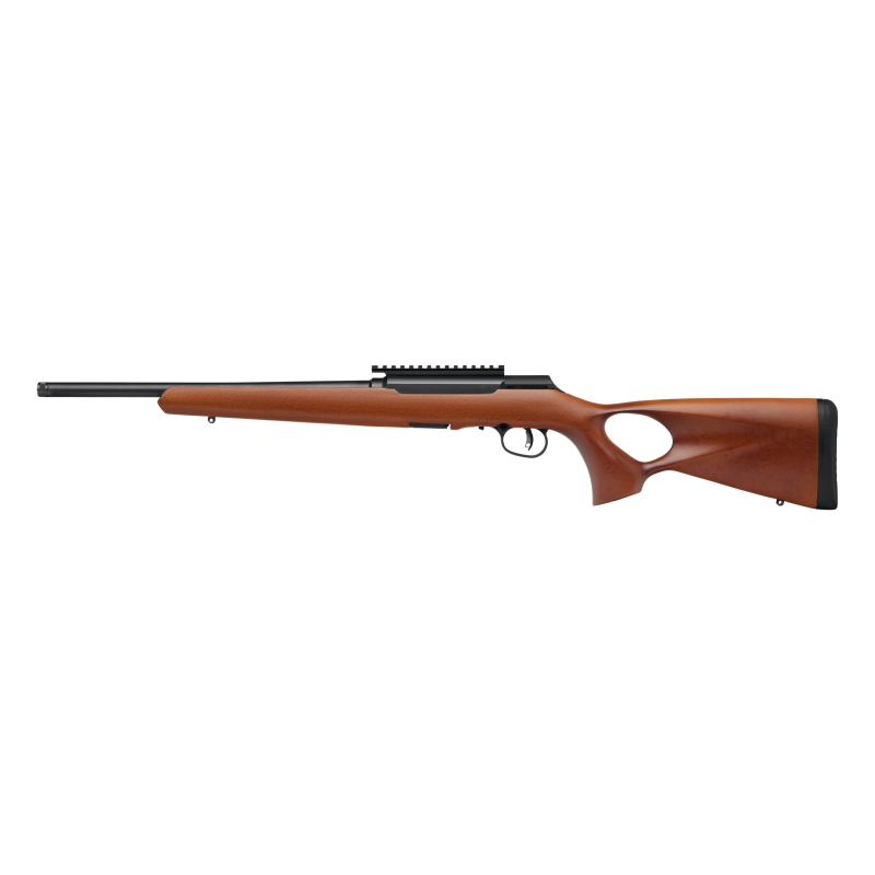 Savage 47247 A22 Timber Thumbhole .22LR Rifle, 10+1, 18" Barrel, Black - View 2