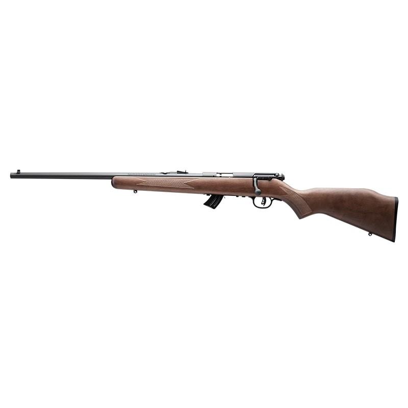 Savage Arms 50701 Mark II GL 22 LR Caliber Bolt Action Rifle 10+1 Capacity 21" Barrel Satin Blued Finish High Luster Wood Stock 1:16 Twist 39.5" Overall Length 5.5 lb Weight Left Handed - View 2
