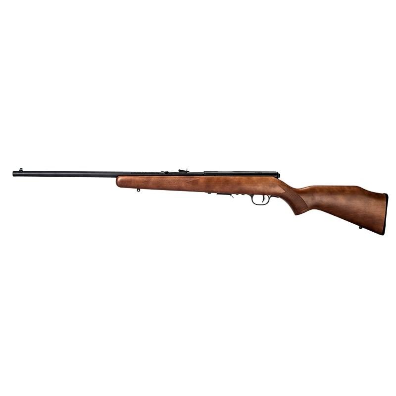 Savage Arms 90700 93 G 22 WMR Bolt Action Rifle, 5+1 Capacity, 21" Barrel, Satin Blued Finish, High Luster Wood Stock, AccuTrigger Right Hand (Full Size) - View 2