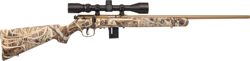 Savage Arms 93 Camo XP 22 Magnum 22in Bolt Action 5 + 1 Mossy Oak Brush - View 2