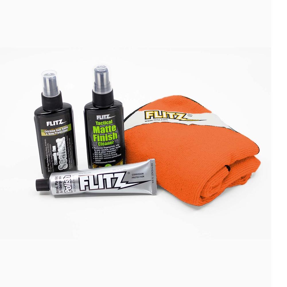 Flitz 41502 Tactical Gun/Knife Care Kit with Polish, Cleaner, Sealant, Cloth - View 2