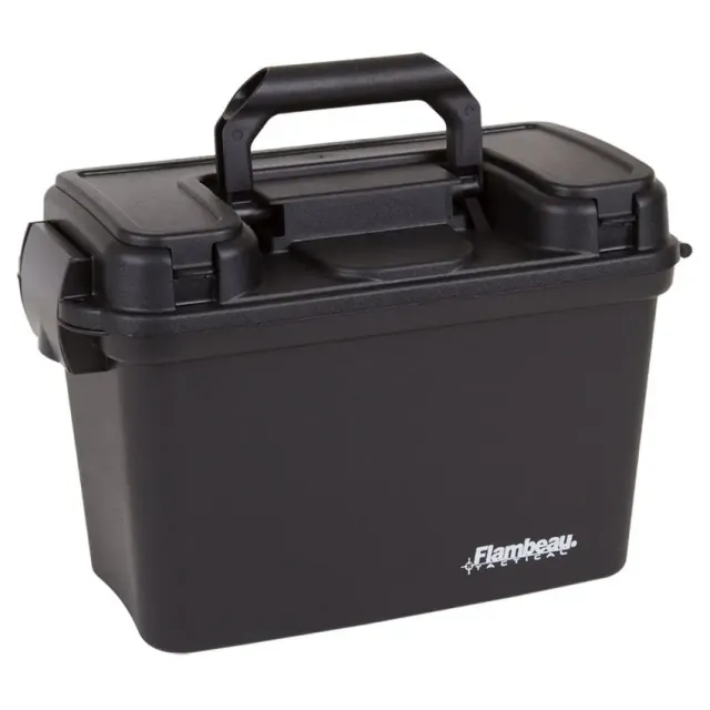 Flambeau 6430SD Tactical Dry Box Black Polymer 13"x6.5"x8.25" Water-Resistant - View 2