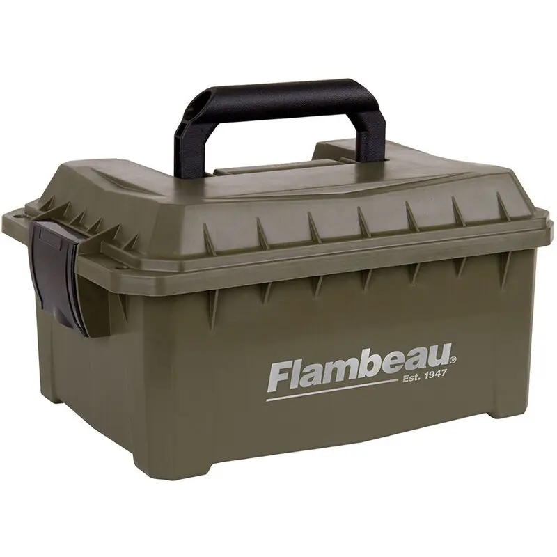 Flambeau 7415SB Shotshell Ammo Can Green, Water-Resistant, Lockable - View 2