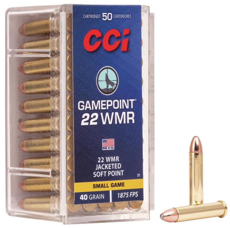 CCI 22 Gamepoint 22 WMR 40gr JSP 50 Rounds Box - View 2