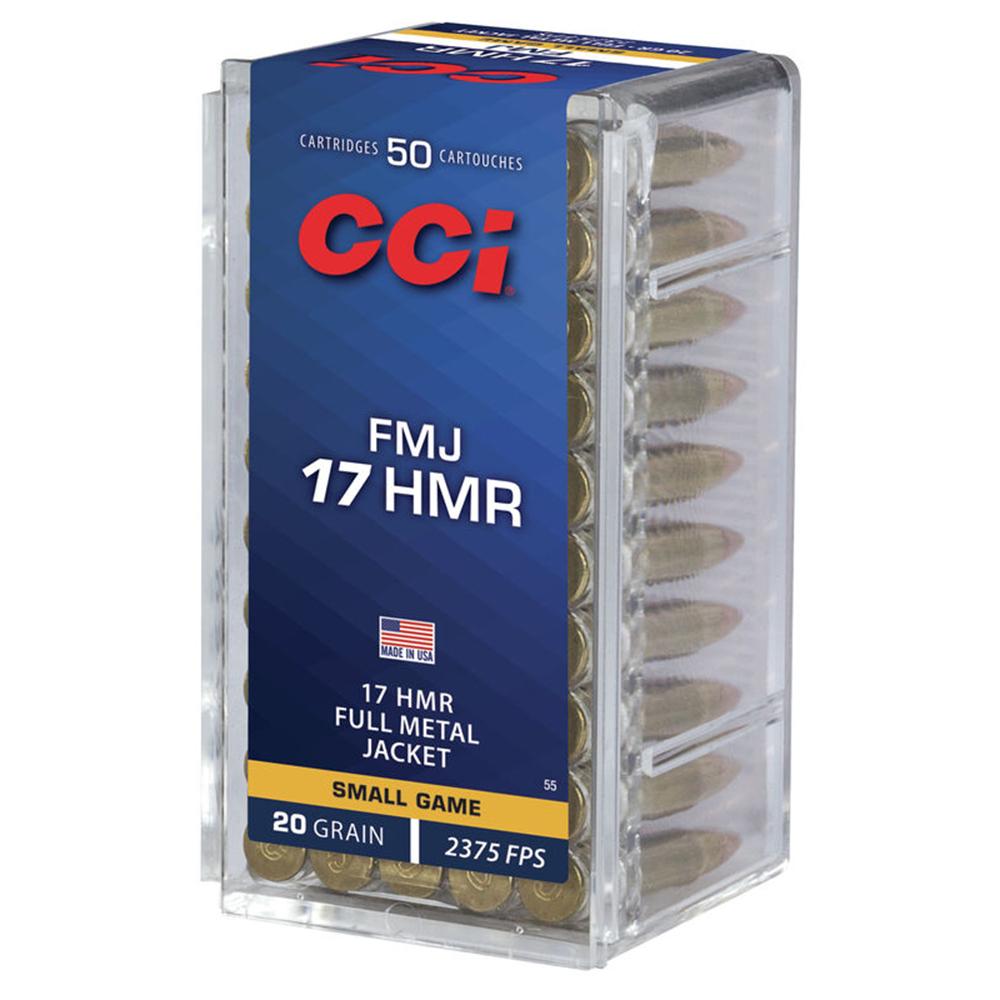 CCI GamePoint 0055 17 HMR 20 Grain FMJ 50 Rounds Box - View 2