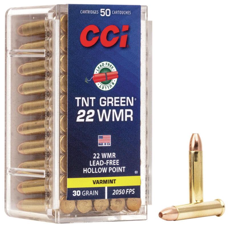CCI .22 WMR 30gr TNT Green HP Ammo 50 Rounds 0060 - Varmint Performance - View 2