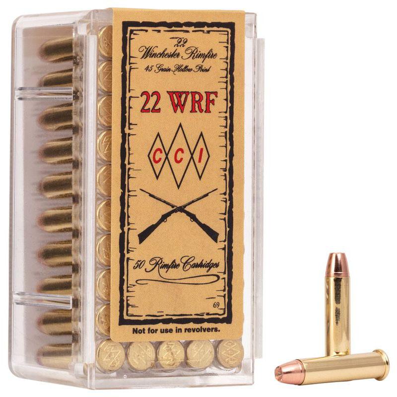CCI 0069 Specialty WRF Rimfire 22 WRF 45 gr Jacketed Hollow Point (JHP) 50 Per Box/ 40 Cs - View 2