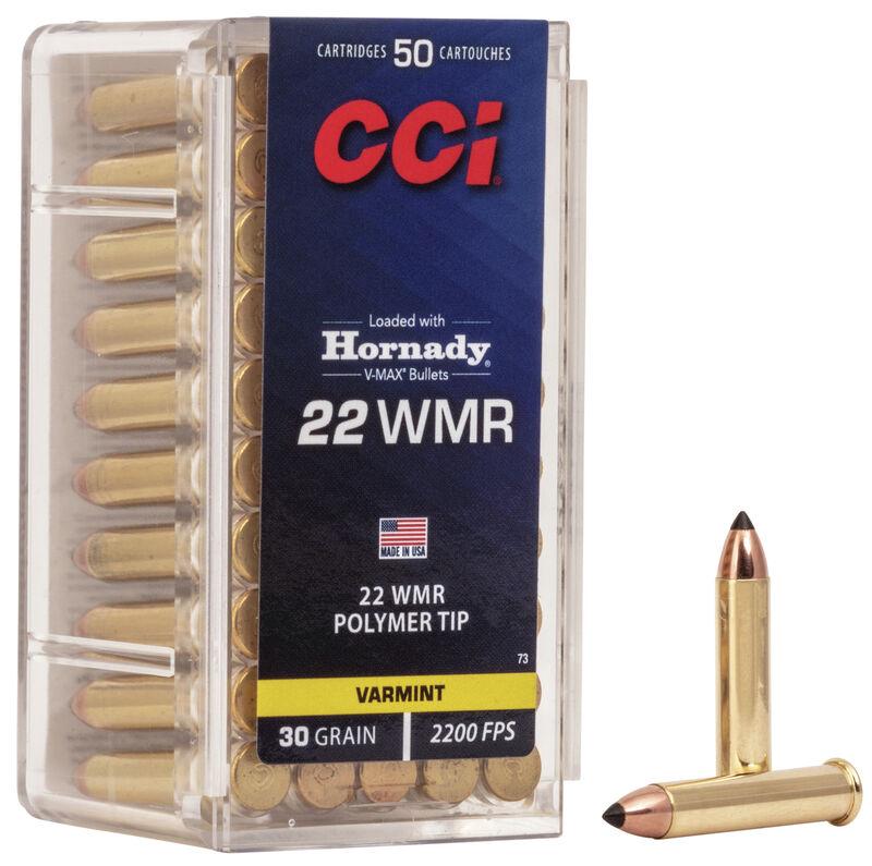 CCI 0073 VMAX 22 WMR 30 gr Hornady V-Max Ammo 50 Per Box 40 Cs - View 2