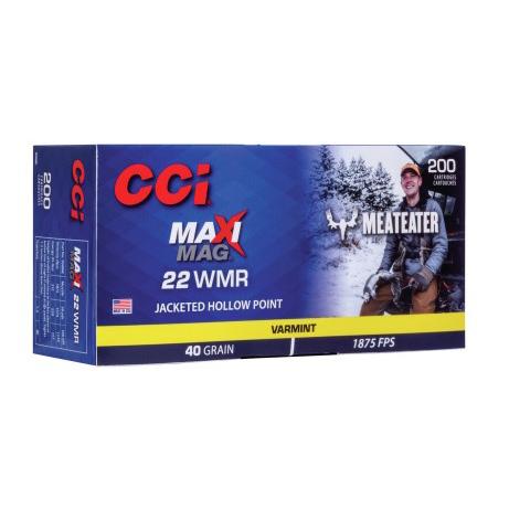 CCI 958 Maxi-Mag Varmint .22WMR 40gr JHP 200 Rounds 1875fps 312ft-lbs - View 2