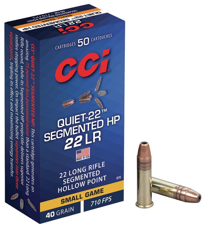 CCI Quiet-22 Semi-Auto 22 LR 40gr Hollow Point 50 Rounds - View 2
