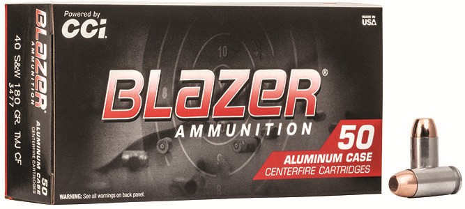 CCI 3477 Blazer Clean-Fire .40 S&W 180gr TMJ Lead-Free Ammo 50 Rounds - View 2