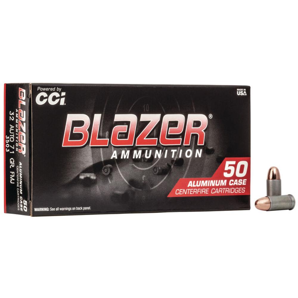 CCI Blazer 3503 32 ACP 71 Gr Full Metal Jacket 50 Rounds Per Box - View 2