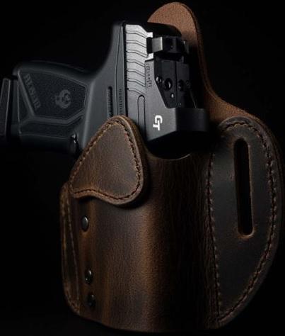 URBAN MVOWB408DBR Optics Ready Distressed Brown Holster - View 2
