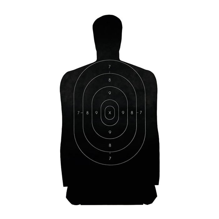 Champion Targets 40727 LE Police Silhouette B-27 Hanging Black/White 100 Per Pkg - View 2