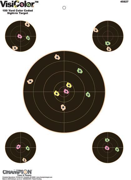 Champion Traps & Targets Visicolor 8" Sight-In 10/Pack 45827 - View 2