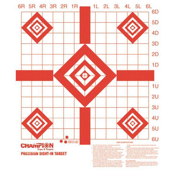 Champion Targets 47387 Redfield Sight-In Diamond Paper Pistol/Rifle 16" X - View 2