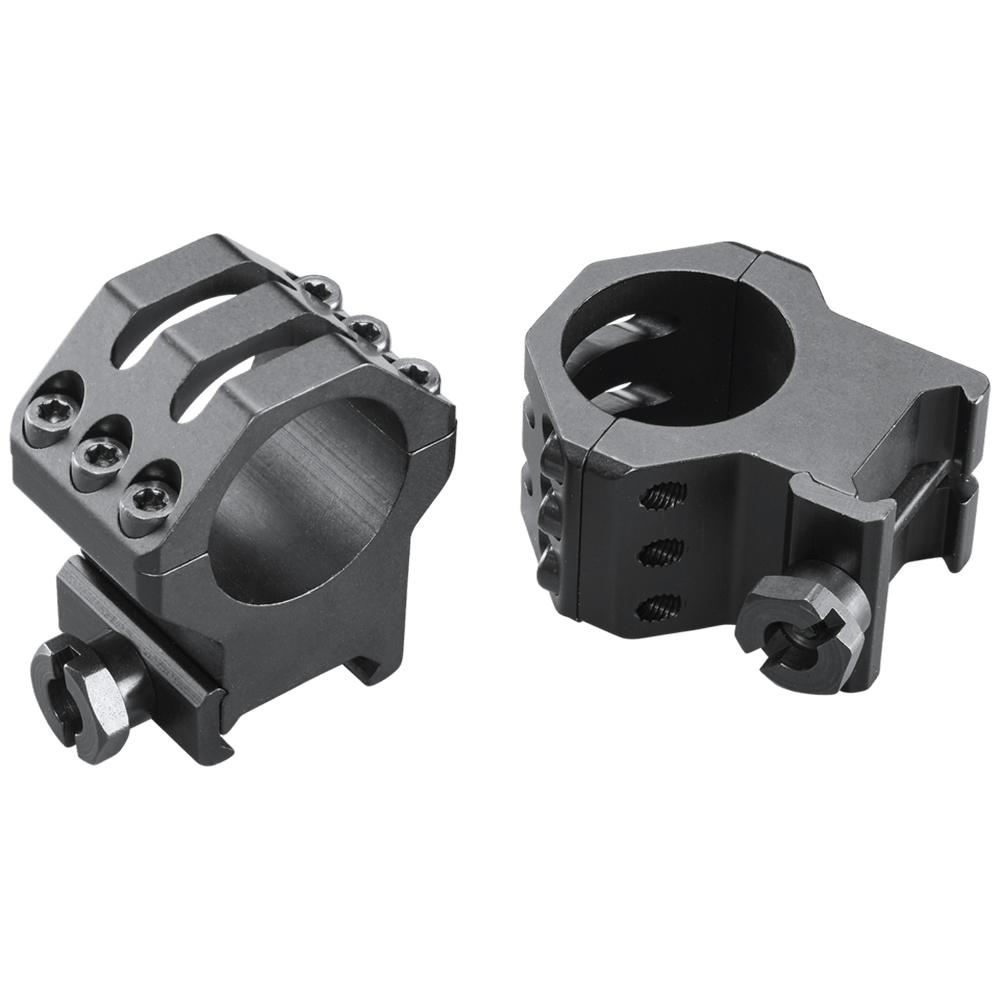 Weaver 6 Hole Tactical Scope Rings 1" Extra High Matte Black 48351 - View 2