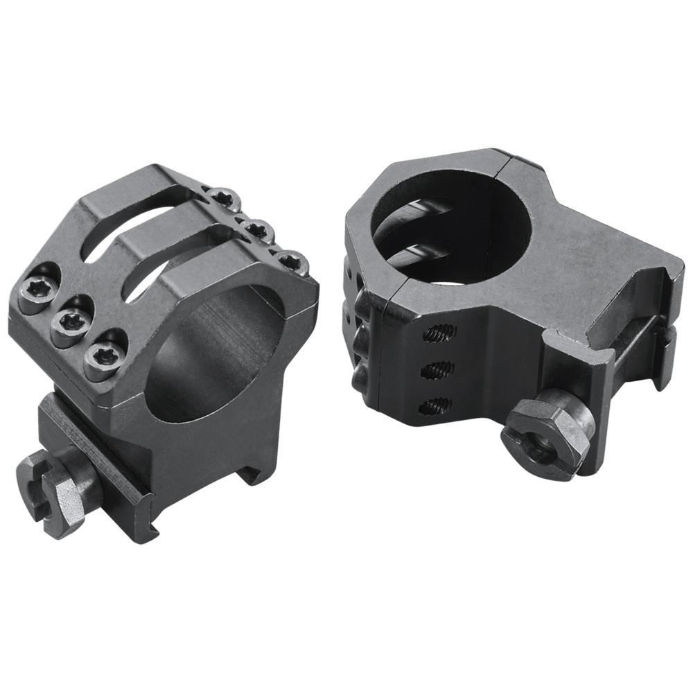Weaver 6 Hole Tactical Scope Rings 1" XX High Matte Black 48353 - View 2