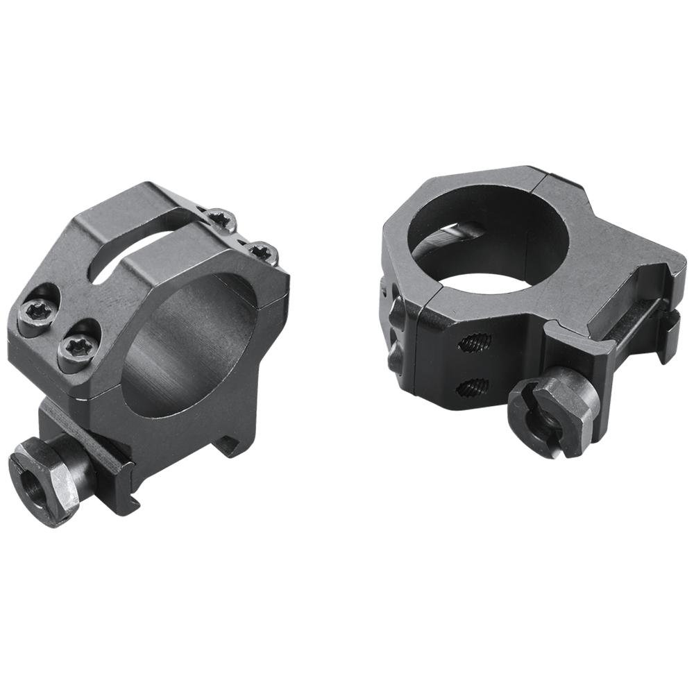 Weaver WV1019 Four Hole Skeleton Rings 1 Inch High Matte Black - View 2