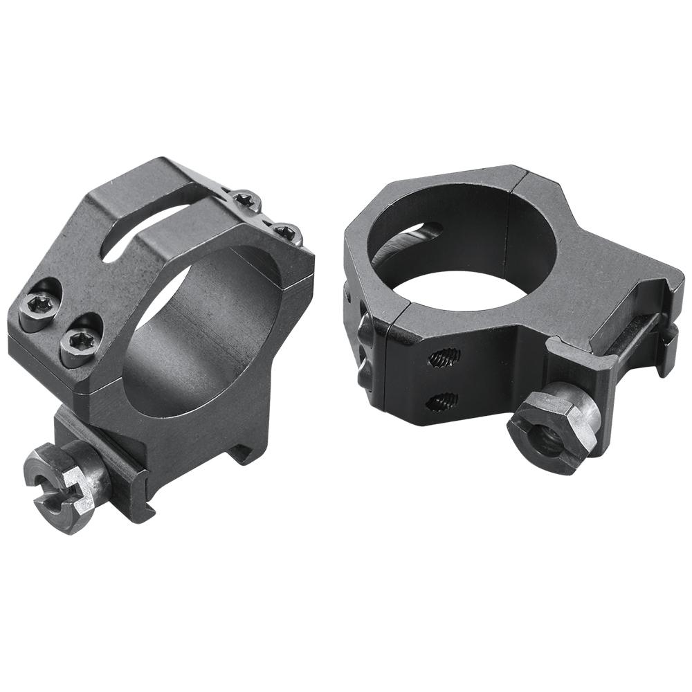 Weaver Mounts 48366 Skeleton Rings Scope Ring Set Black Anodized Aluminum 30mm Tube High Four Hole - View 2