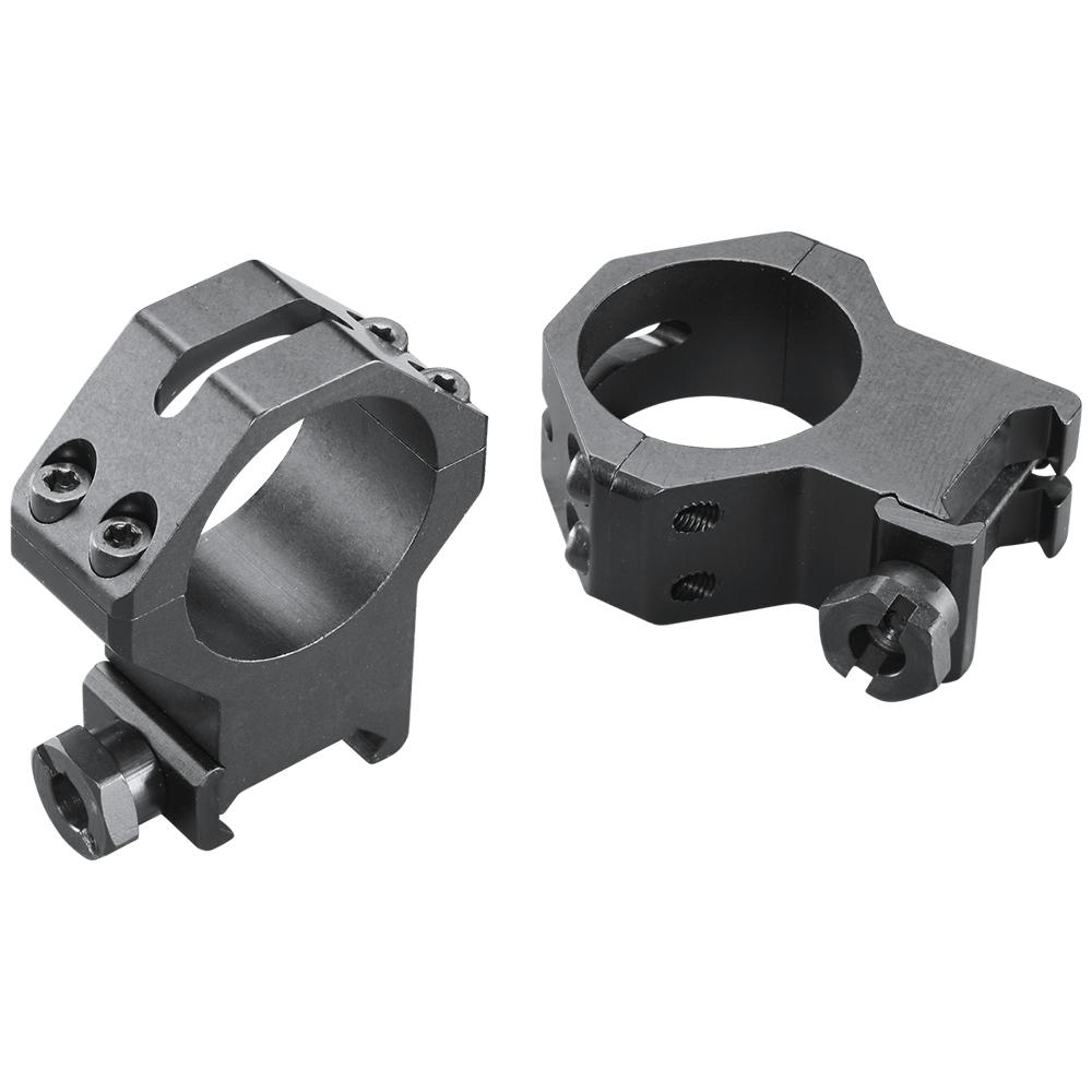 Weaver Mounts Skeleton Rings Scope Ring Set Black Anodized Aluminum 30mm Tube Extra High Four Hole - View 2