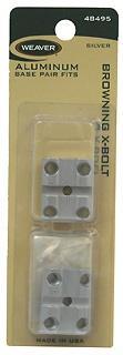 Weaver Mounts 48495 Top Mount Base Set Silver Aluminum for Browning X-Bolt - View 2