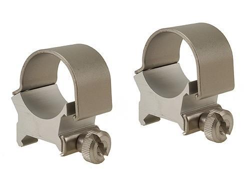 Weaver 49033 Detachable Top Mount Rings 1 in High Silver Finish - View 2