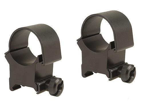 Weaver Mounts 49044 Top Mount Scope Ring Set Matte Black Aluminum 1" Tube Extra High Quick Detach - View 2
