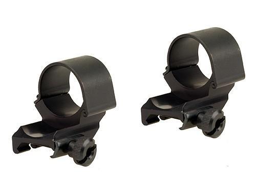Weaver 49045 Detachable Dual Extension Rings 1 in Matte Black High - View 2