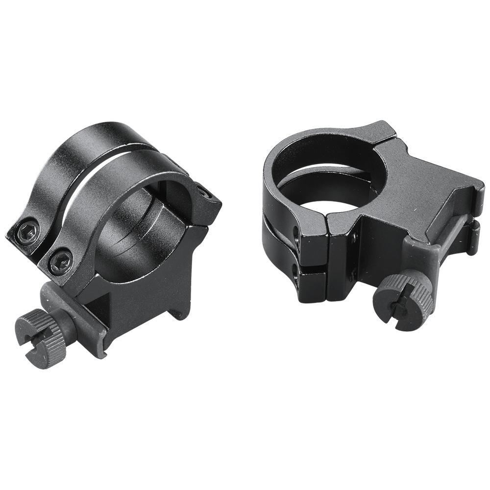 Weaver 49048 Quad Lock Rings 1 in High Matte Black Aluminum - View 2