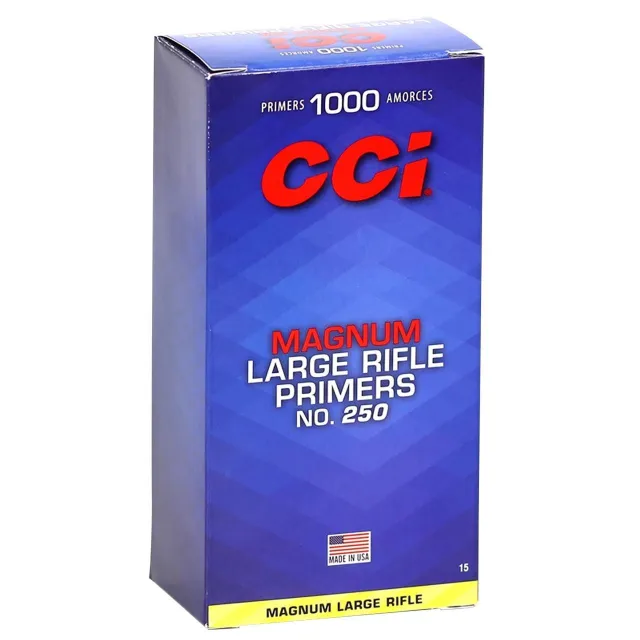 CCI 0015 Magnum Rifle Primer No. 250 Large Rifle 1000/Box - View 2