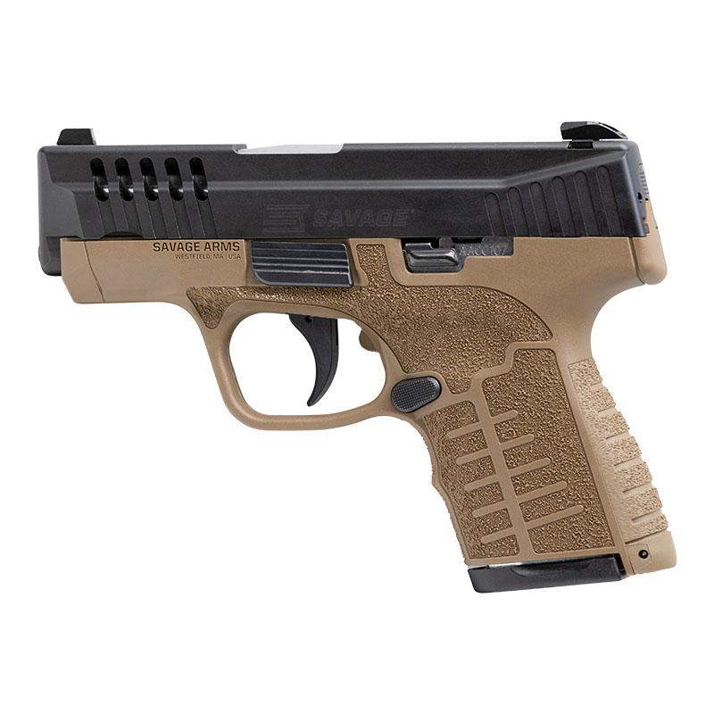 Savage Stance MC9 9mm Luger 3.2 in Stainless Steel FDE 7+1 8+1 Semi Auto - View 2